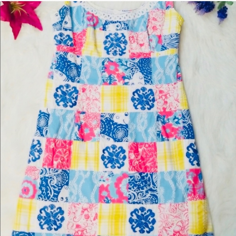 Lilly Pulitzer Tie Patchwork Dress